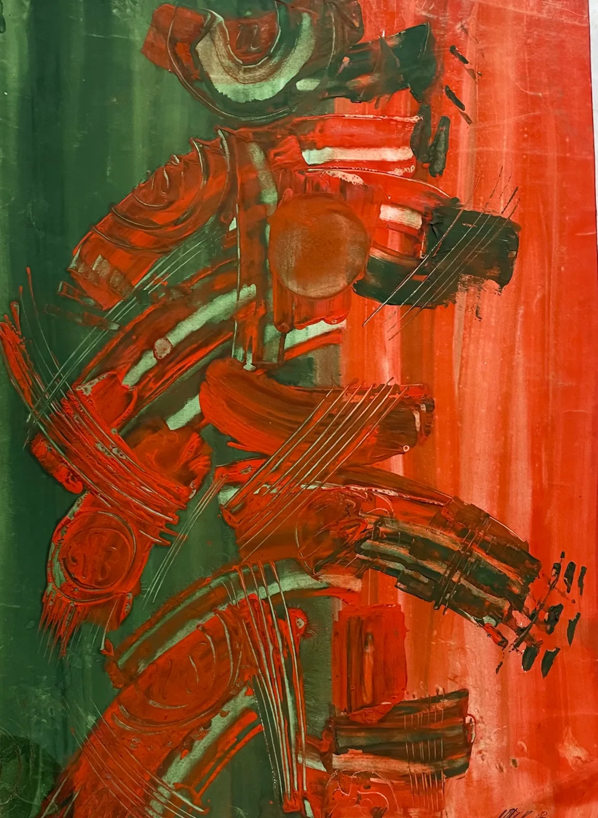 Картина «Красно зеленая композиция» — Маша Казак, Абстракция, аукцион Artstore