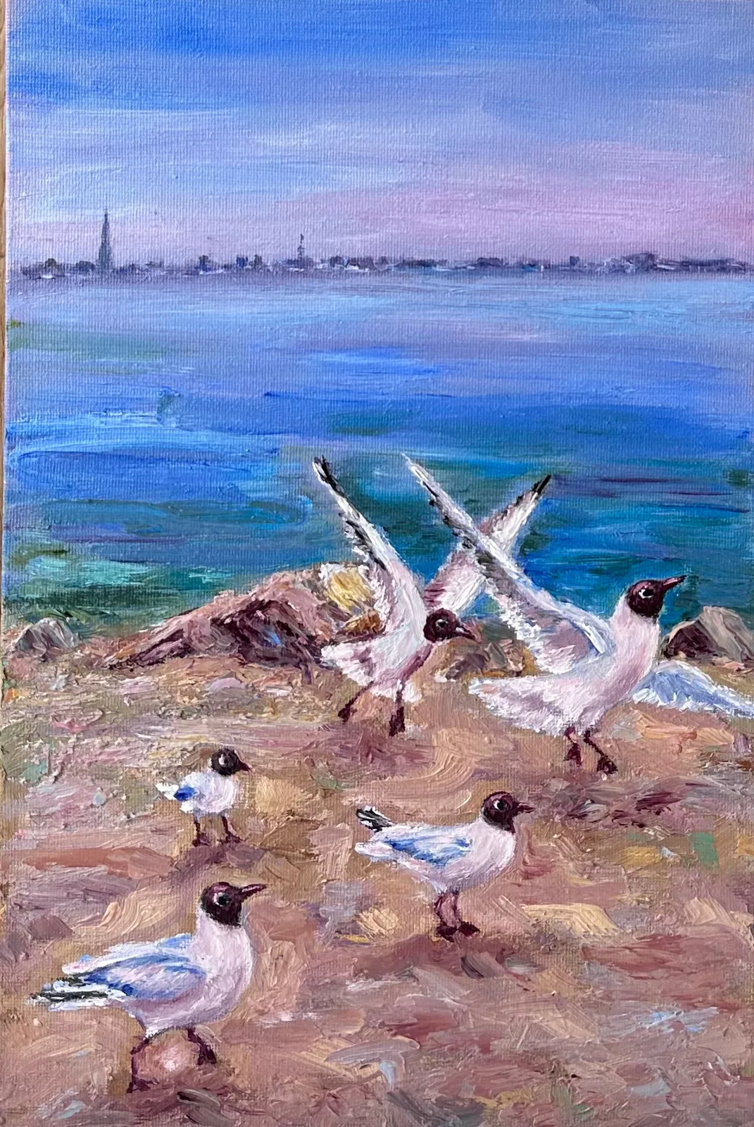 Картина «Чайки Петергофа» — Светлана Бальникова, Пейзаж, аукцион Artstore