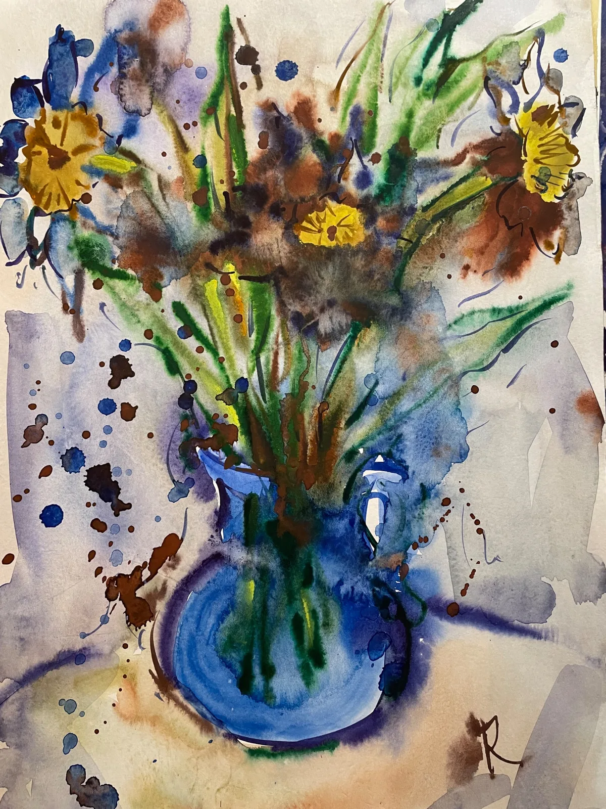 Картина «Нарциссы» — Маша Казак, Натюрморт, аукцион Artstore