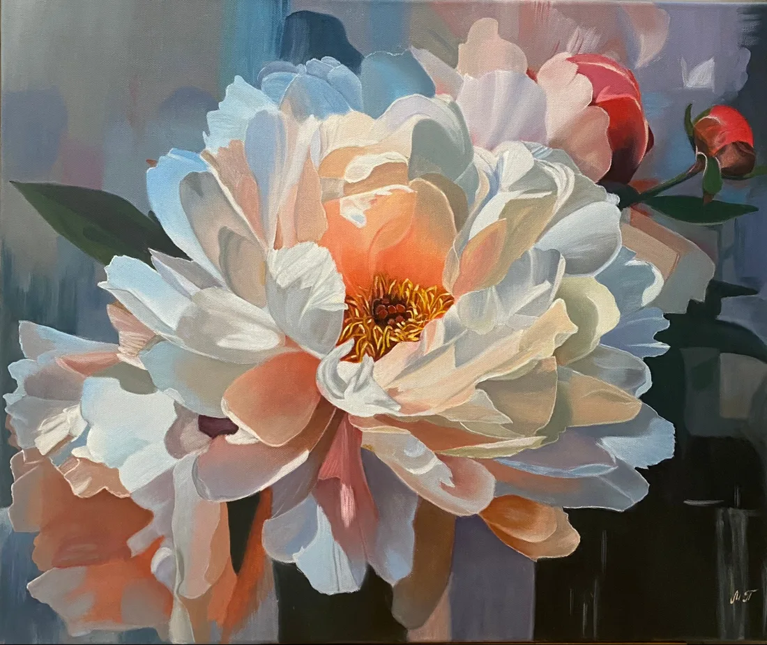 Картина «"Магия пиона"» — Мария Петухова, Пейзаж, аукцион Artstore