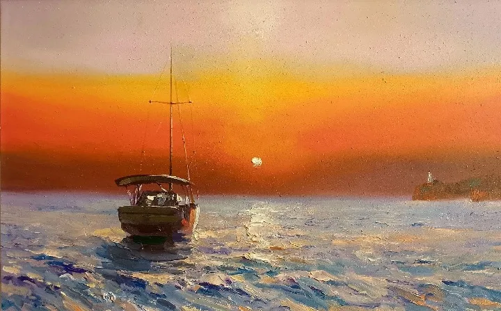Картина «"Закат"» — Роман Голосной, Пейзаж, аукцион Artstore