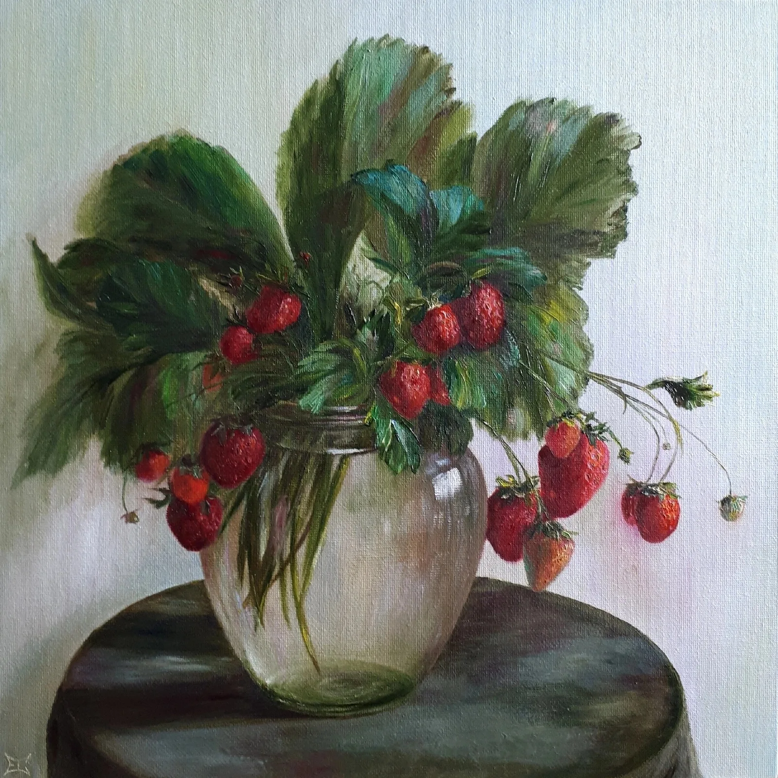 Картина «"Клубничный букетик"» — Елена Сотникова, Натюрморт, аукцион Artstore