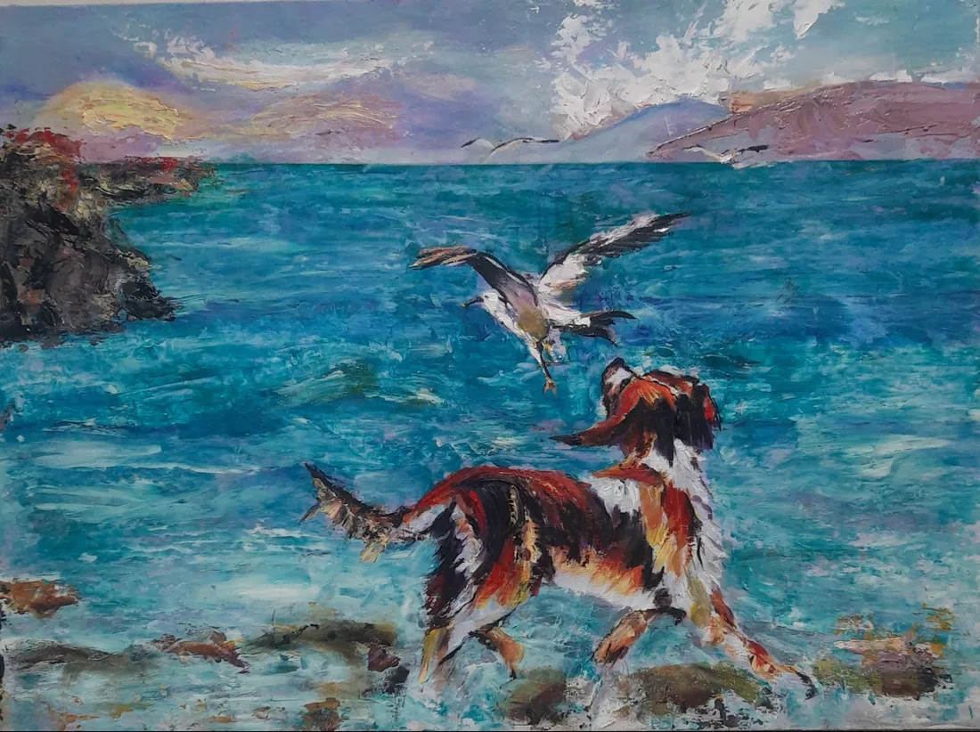 Картина «На прогулке» — Светлана Хорват, Анималистика, аукцион Artstore