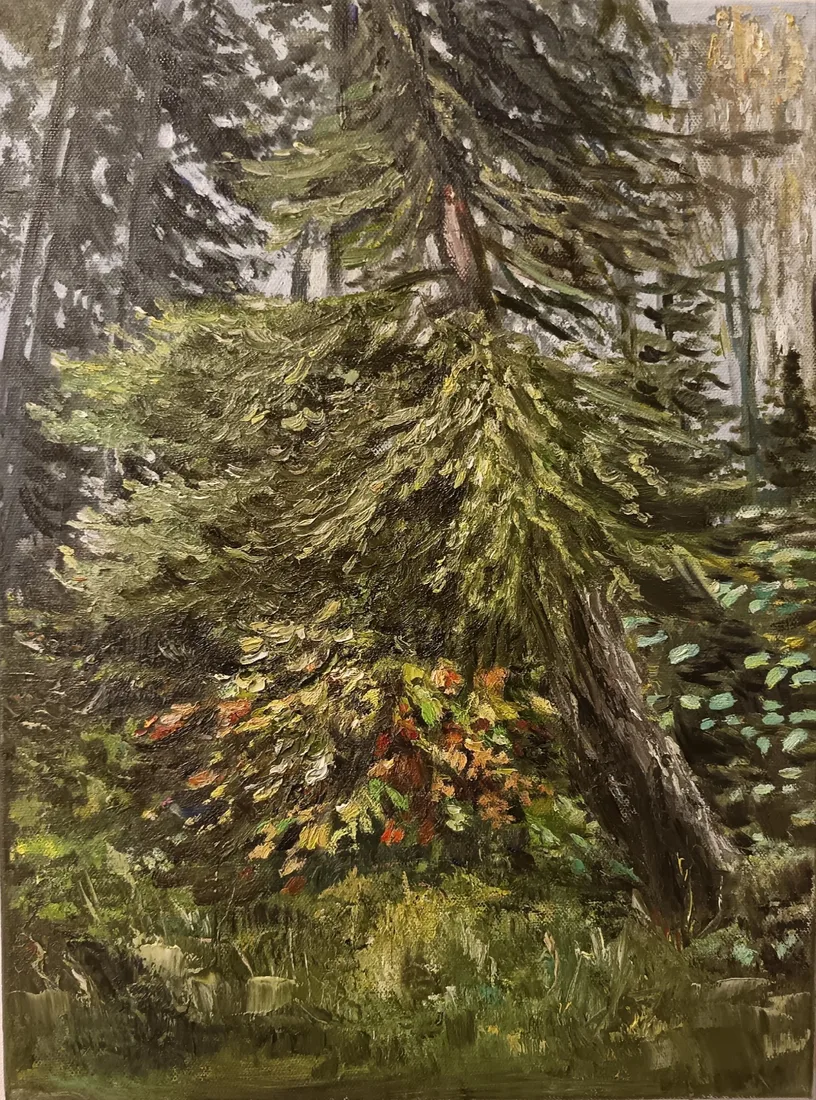 Картина «"Сентябрьский лес"» — Валерия Жидких, Пейзаж, аукцион Artstore