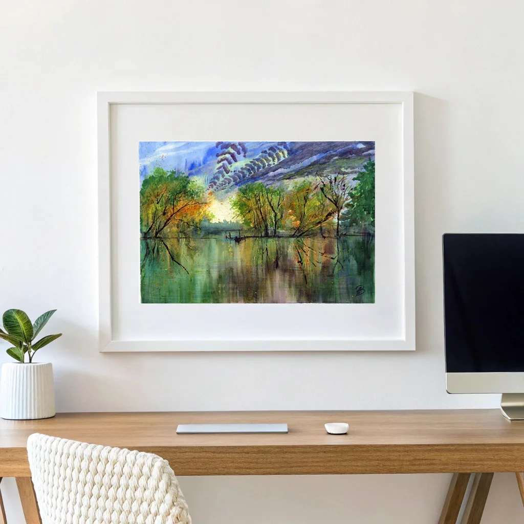 Вечер на озере