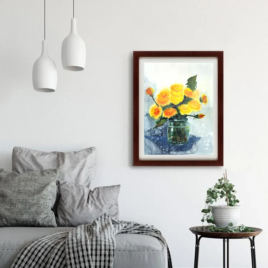 Одуванчики в банке