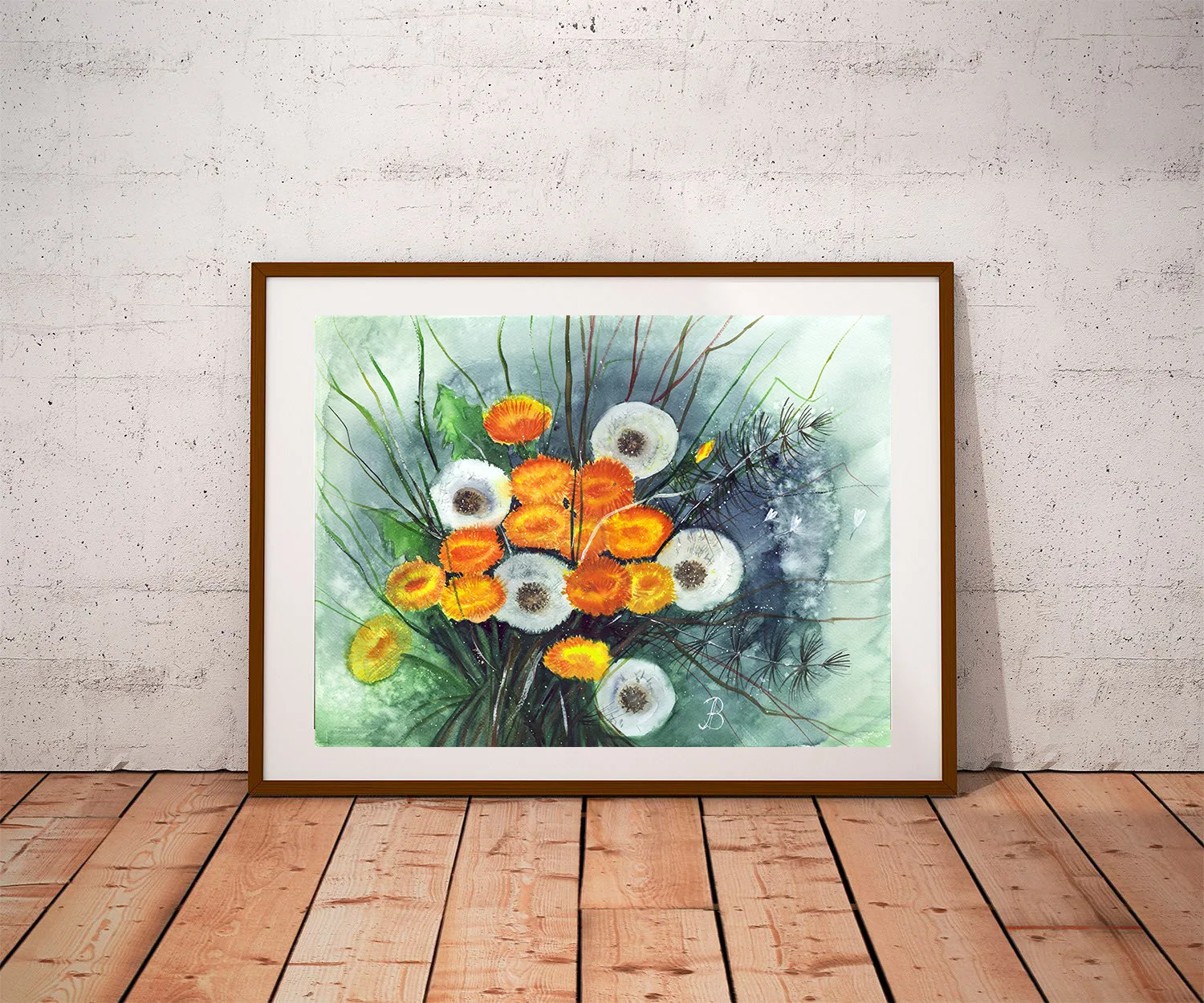 Букет из одуванчиков