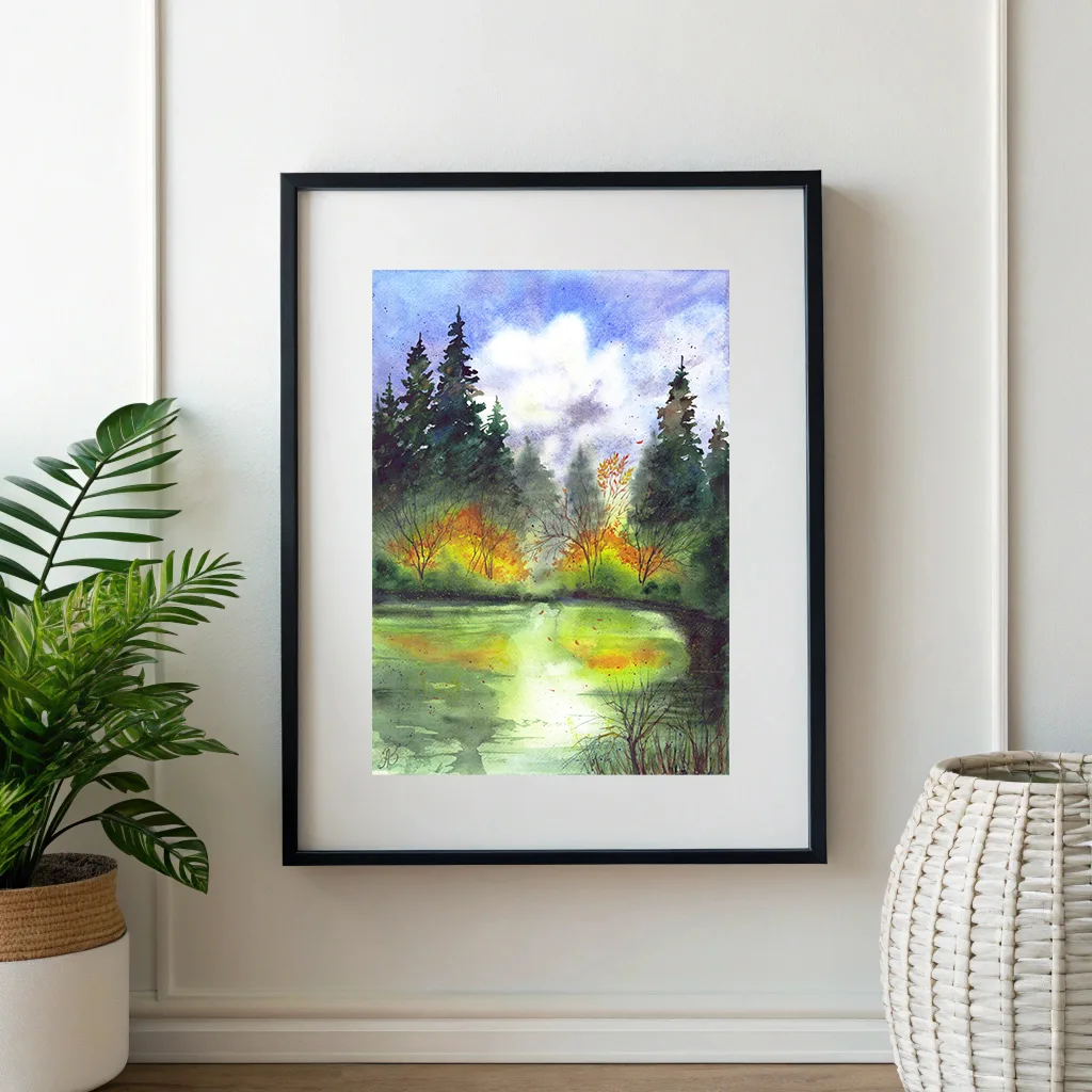 Осень у пруда