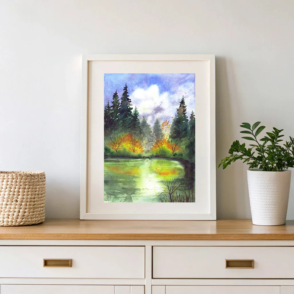 Осень у пруда