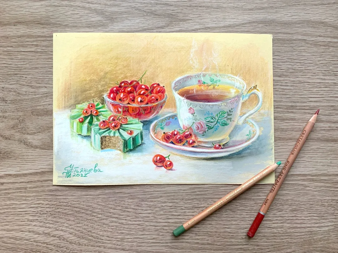 Десерт смородиновый