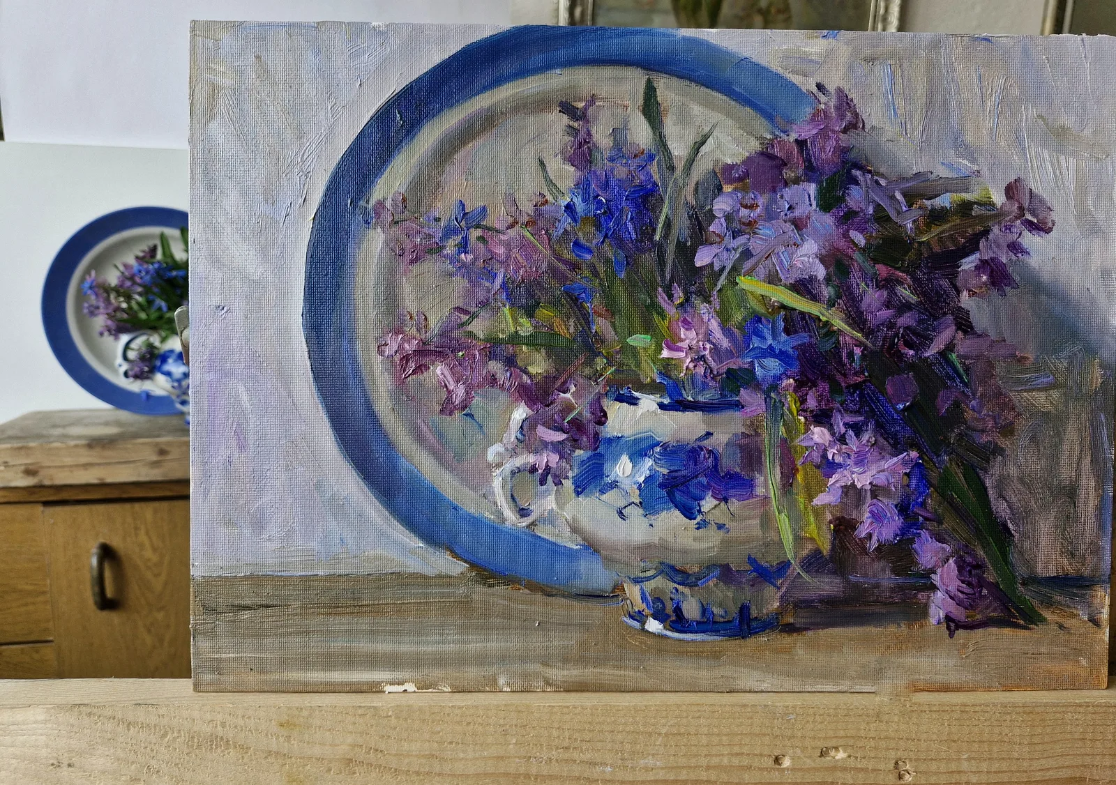 Медуница и подснежники