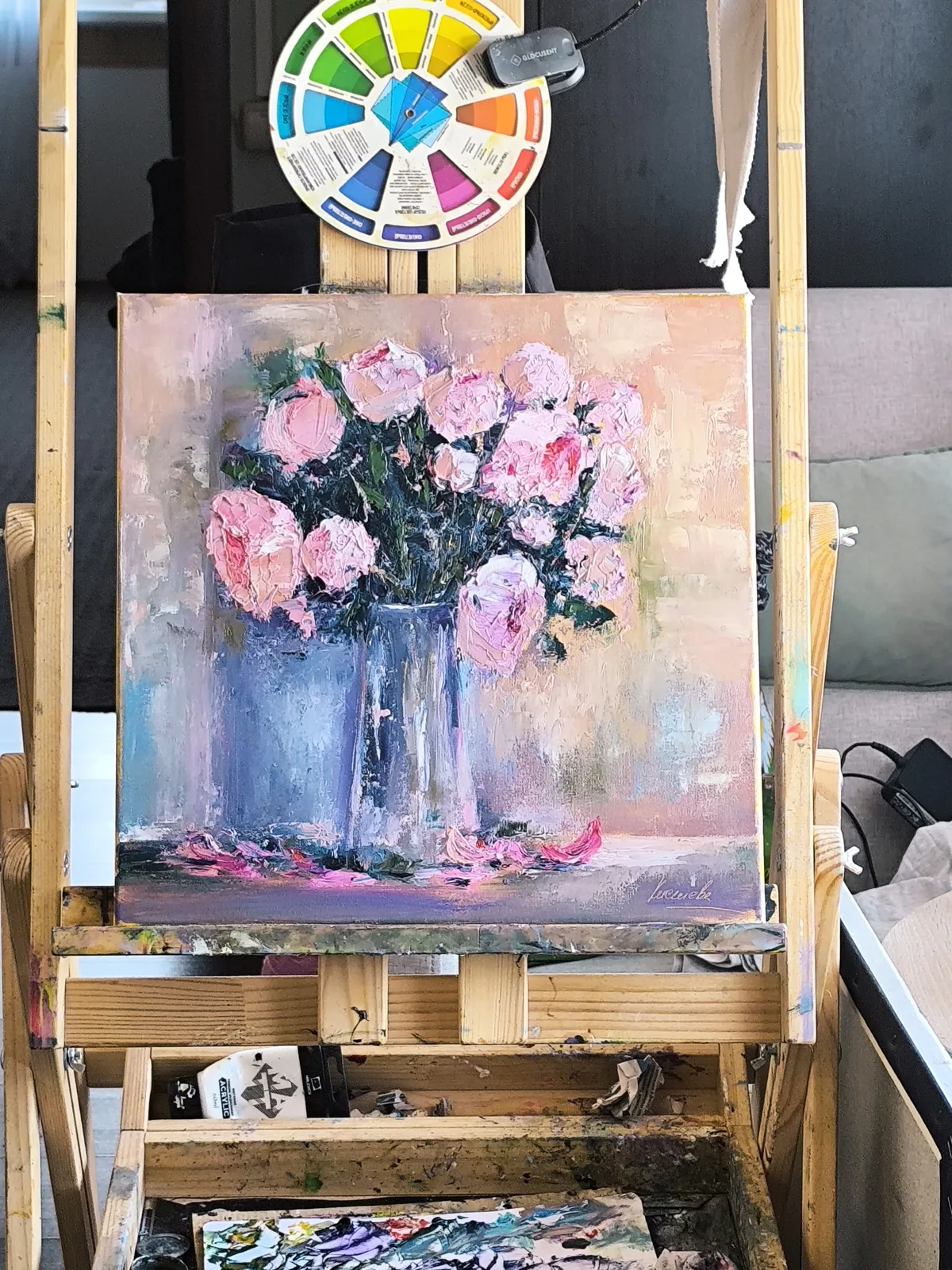 Розовый букет