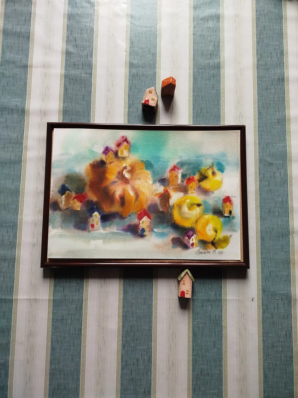 Тыква с домиками