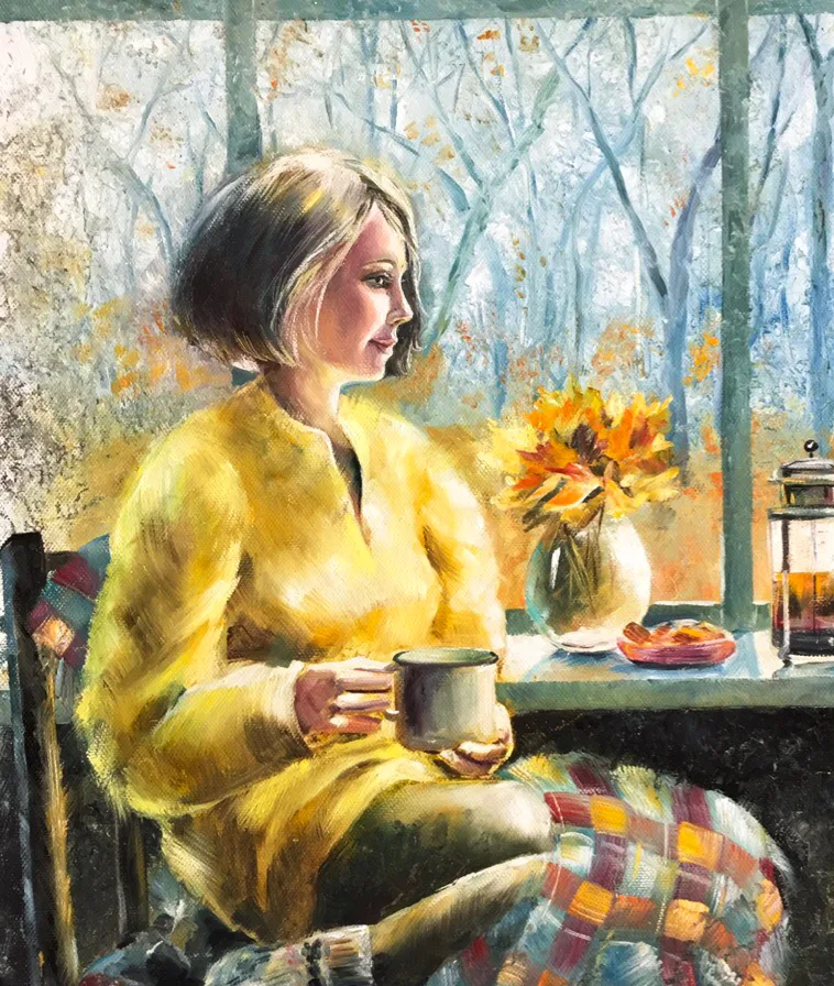 "У осеннего окна"