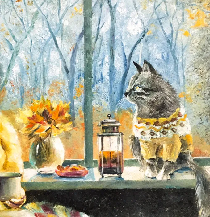 "У осеннего окна"