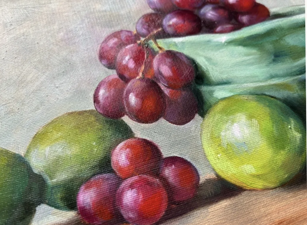 «Натюрморт с виноградом и лаймами»