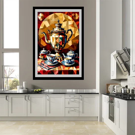 Самовар Бурлюка . Приглашение к чаепитию.