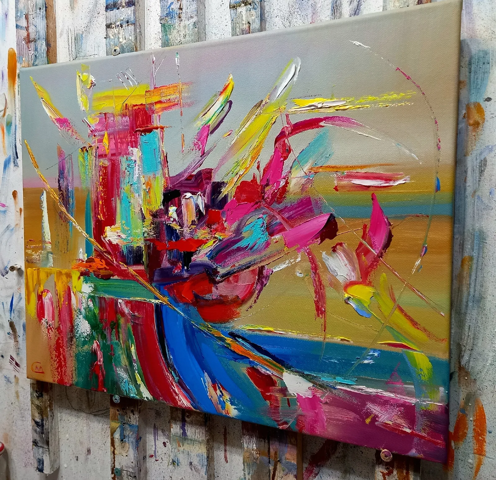 «Девушка, смотрящая на закат в Тоскане»