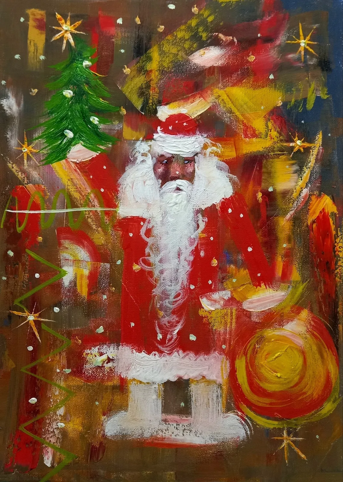 Картина «"Дед Мороз... 1 января..."» — Сергей Могилевский, Жанровая живопись, аукцион Artstore