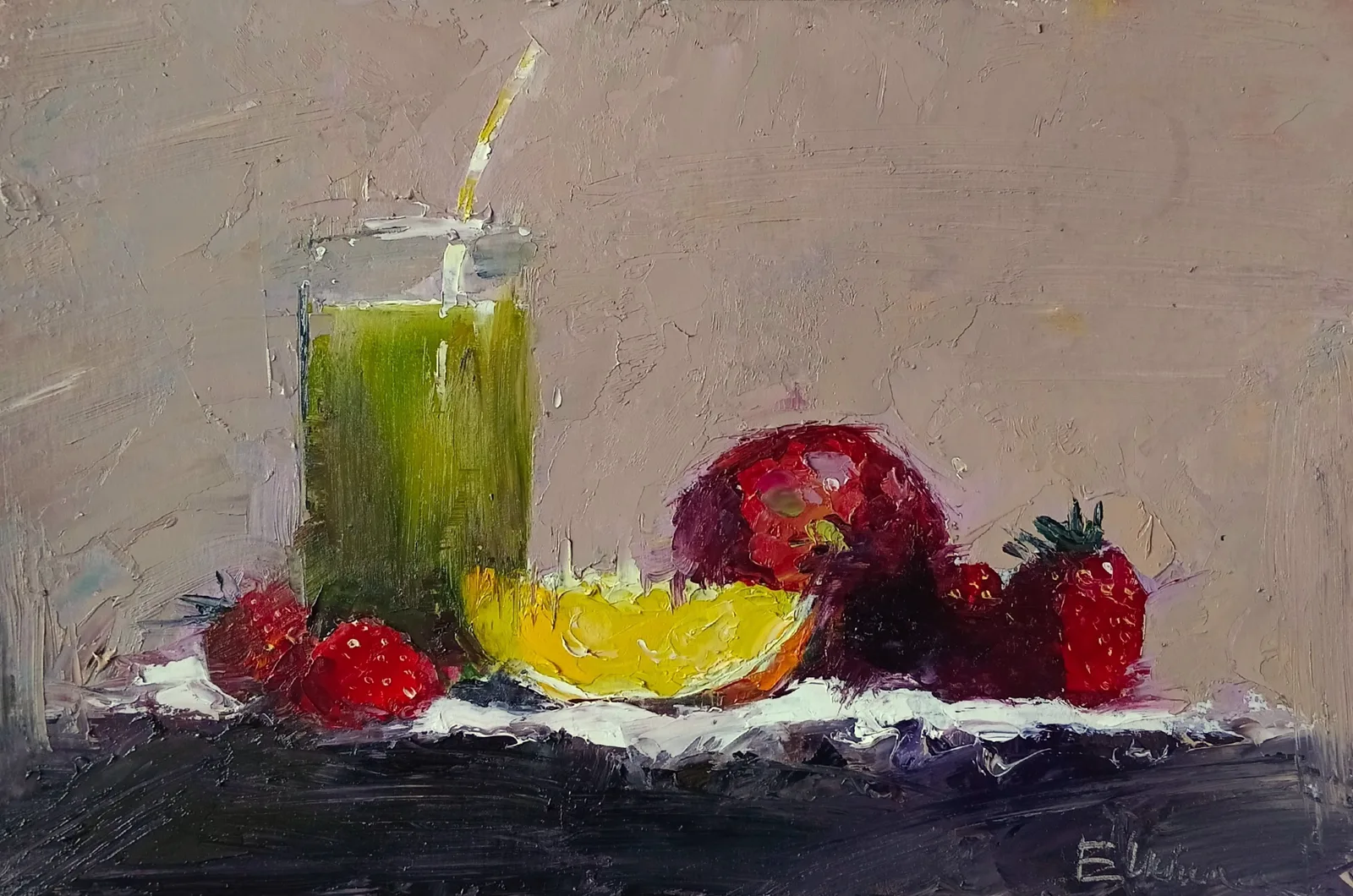 Картина «Зелёный фреш» — Юлия Елкина, Натюрморт, аукцион Artstore