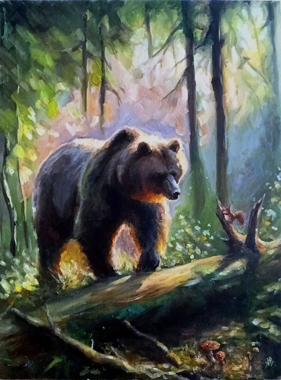 утро в бору