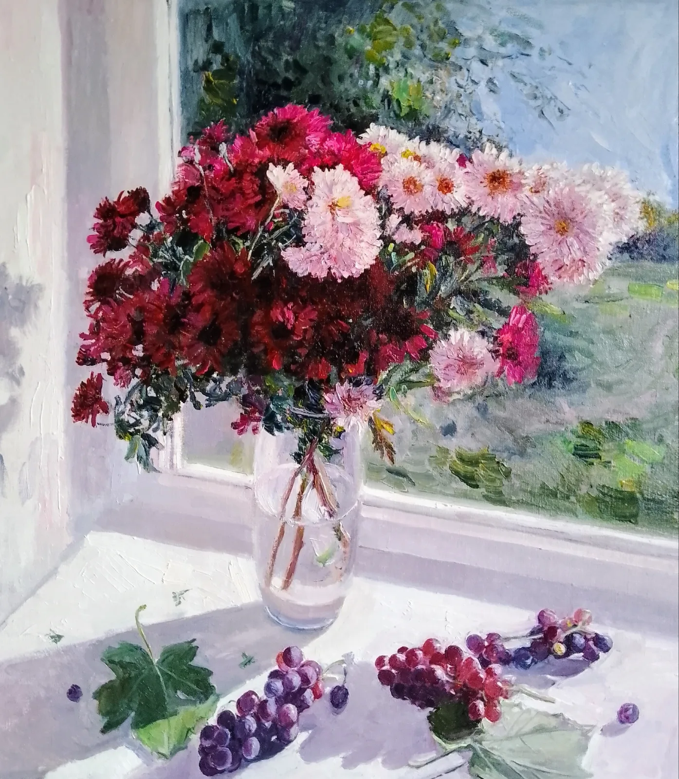 Картина «Хризантемы» — Павел Перес, Натюрморт, аукцион Artstore