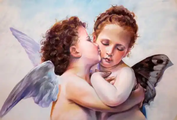 Амур и Психея (копия фрагмента А.Бугро)