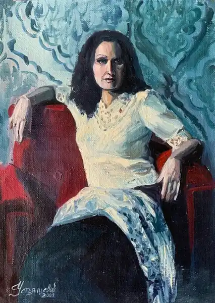 Женщина в белом