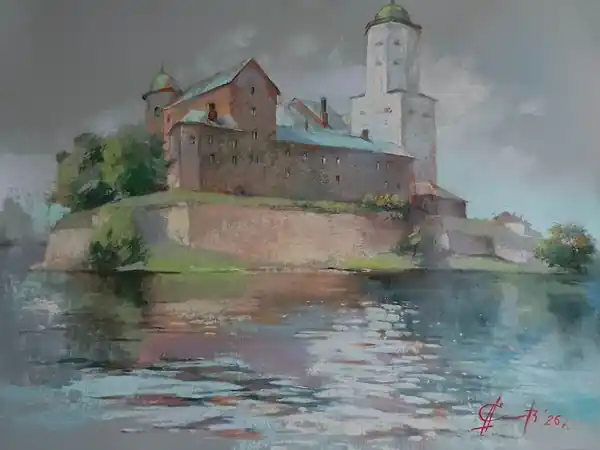 Вид на Выборгский замок