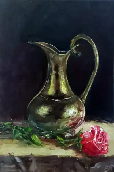 Кувшин и роза