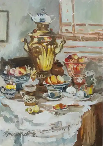 Хозяин - самовар. 30*20