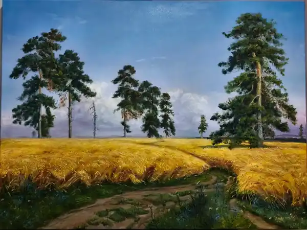 Рожь. Копия работы И. И. Шишкин.