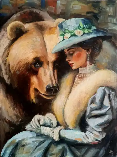 Девушка и медведь