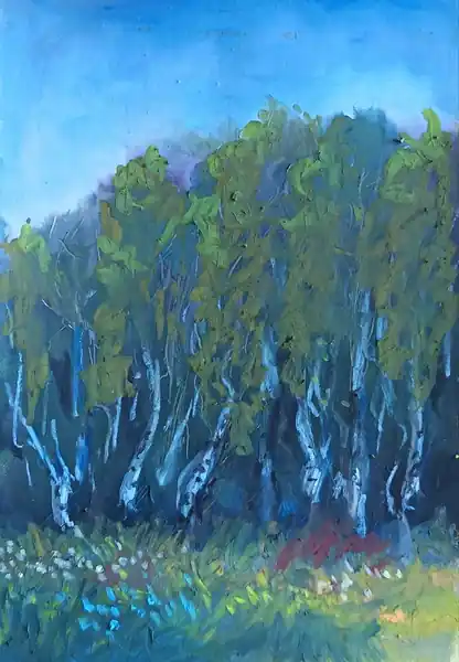Березовая роща, 15*20 см.