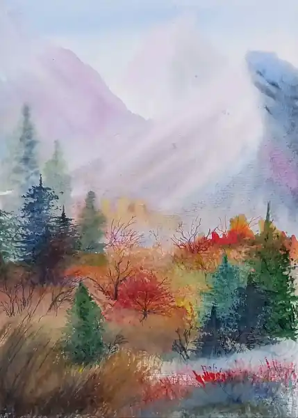 Осенний пейзаж, 30*40 см.