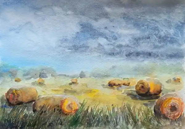 Август, 30*40 см.