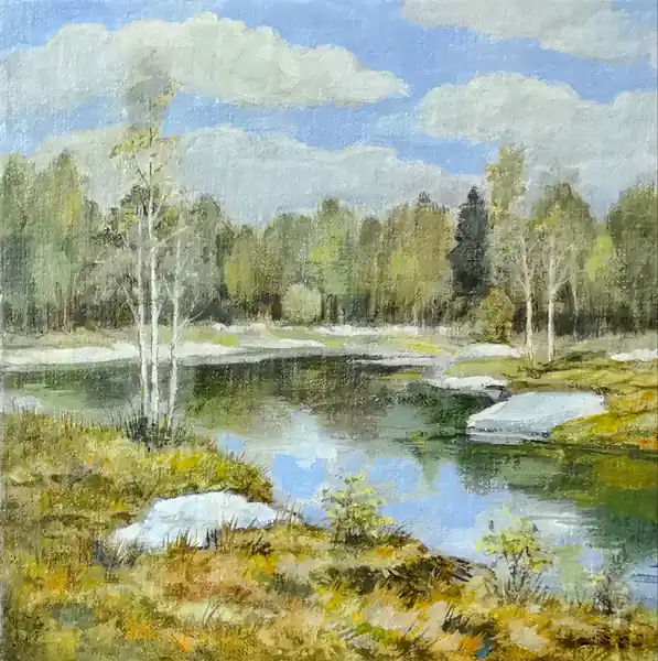 Весна. Снег сходит