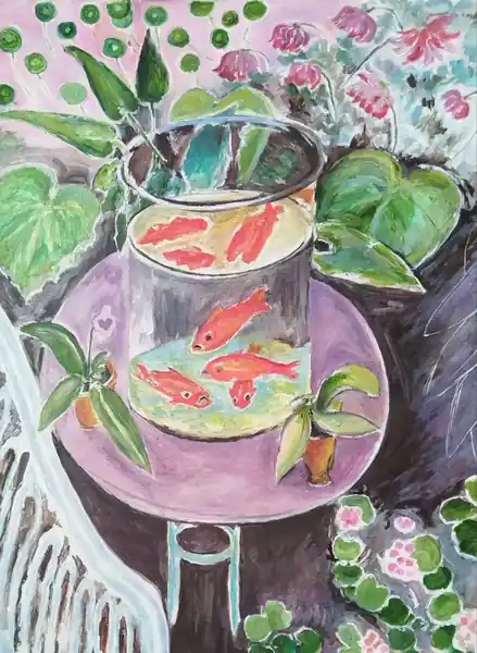 Красные рыбы.