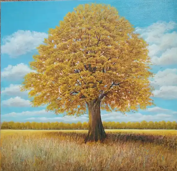 Картина «Золотая осень» — Вера Полежаева, Пейзаж, аукцион Artstore