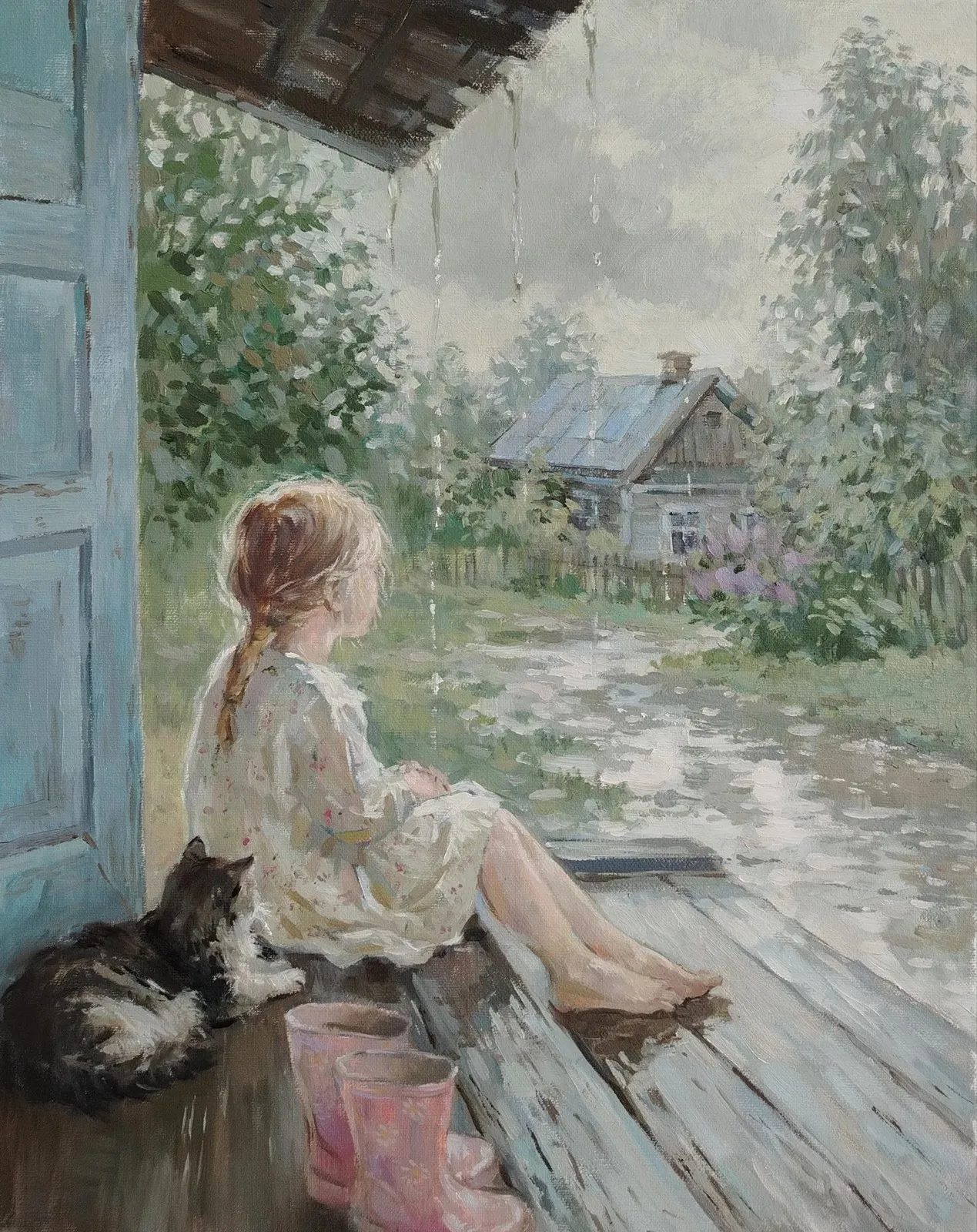 Картина «Ожидание(референс)» — Юлия Барсова, Жанровая живопись