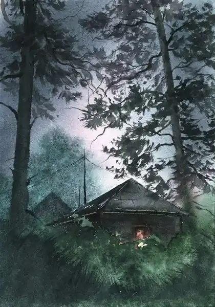 Вечер в деревне