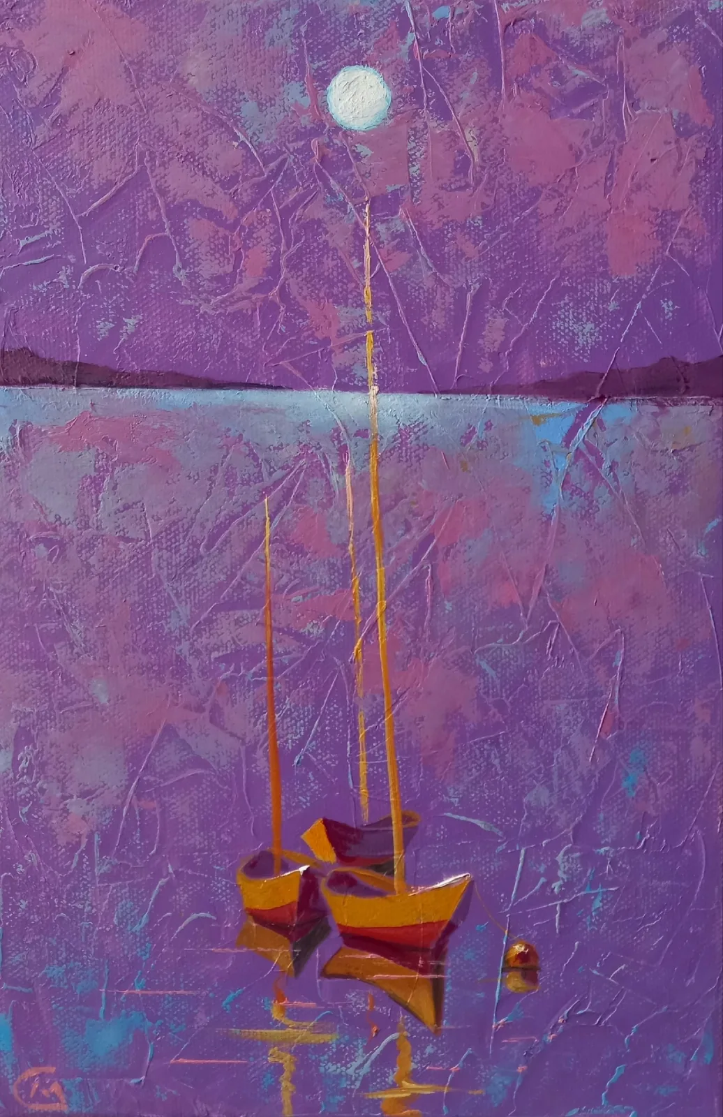 Картина «"Фиолетовый залив"» — Сергей Могилевский, Пейзаж, аукцион Artstore