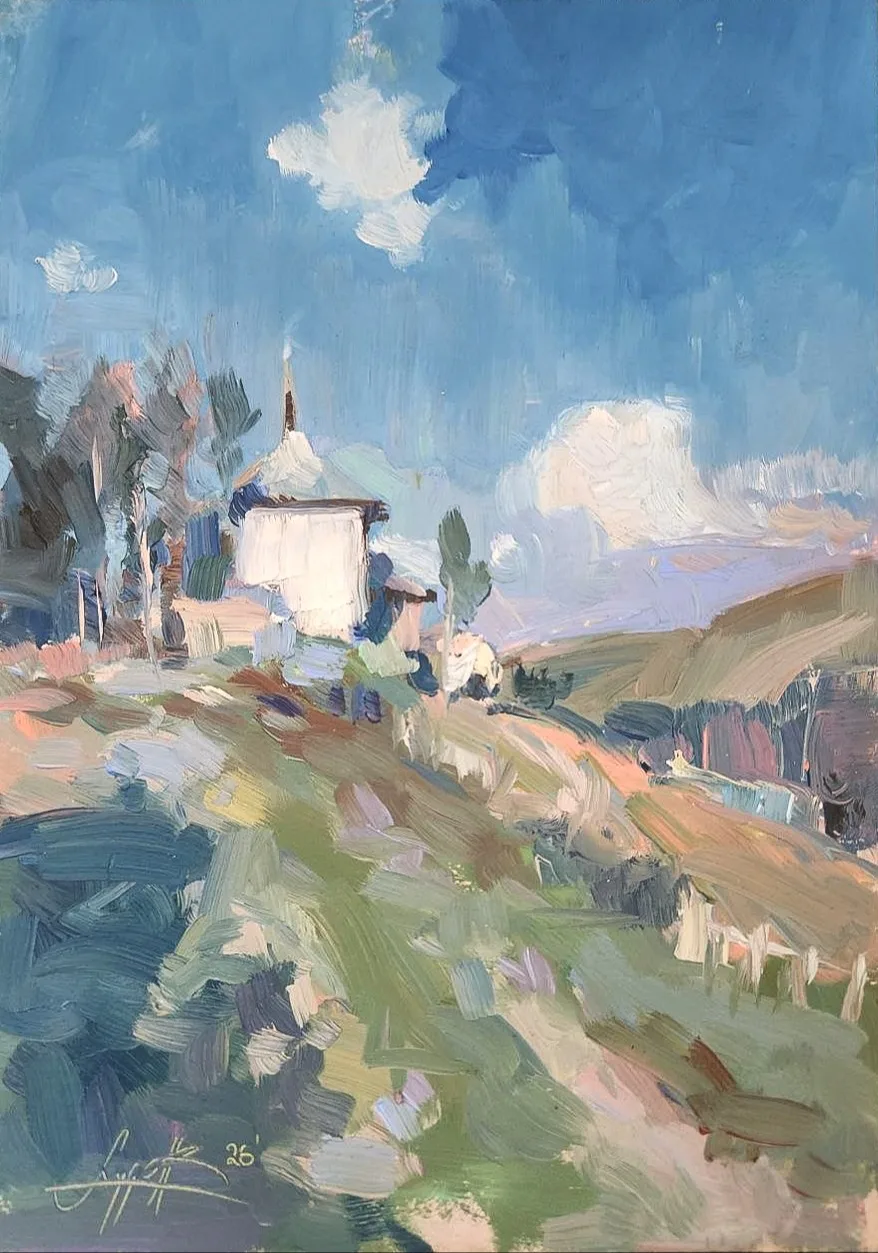 Картина «Ветер в холмах» — Юрий Худов, Пейзаж, аукцион Artstore