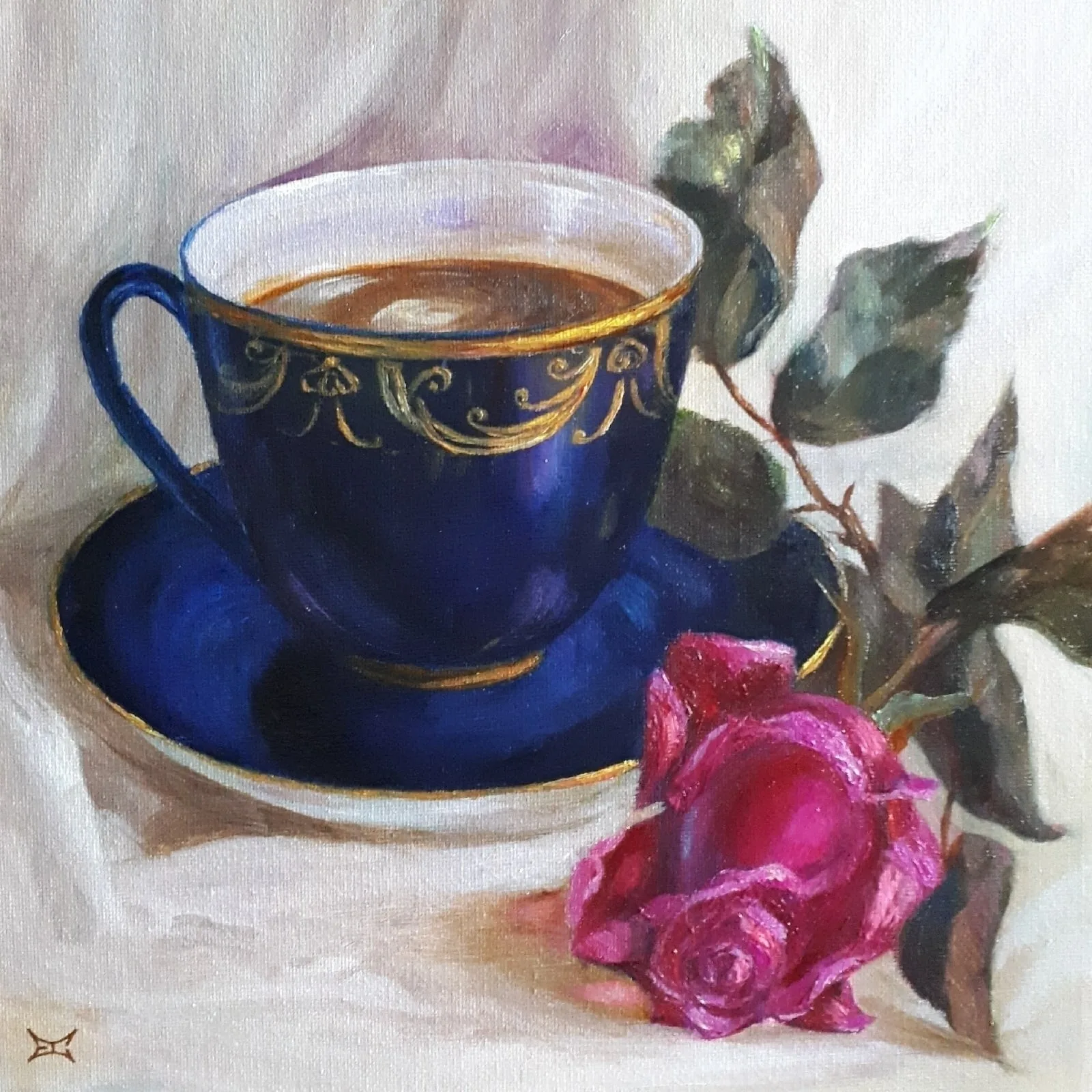 Картина «"Кофе".» — Елена Сотникова, Натюрморт, аукцион Artstore